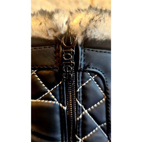 Totes Women's Lisa Snow Boot, Quilted, Faux Fur Lined, Sz 7M - Picture 2 of 7